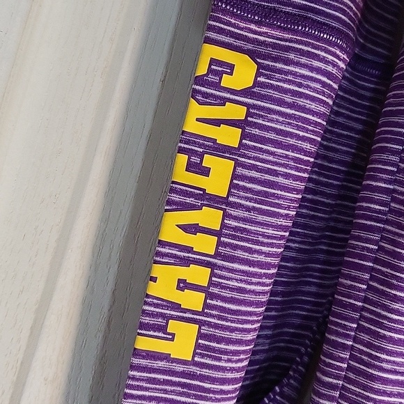 NWT LA Lakers Women Purple Space Dye 1/4 Zip Long Sleve  Size Small - Picture 5 of 12